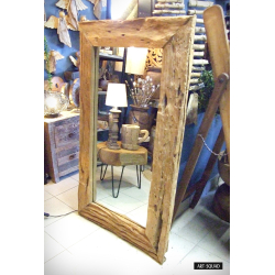 Lustro z drewna tekowego  140x80cm